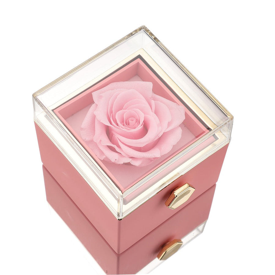 THE MOST BEAUTIFUL ROSE BOX-CUSTOM EYES ENGRAVABLE PROJECTION PHOTO BRACELET