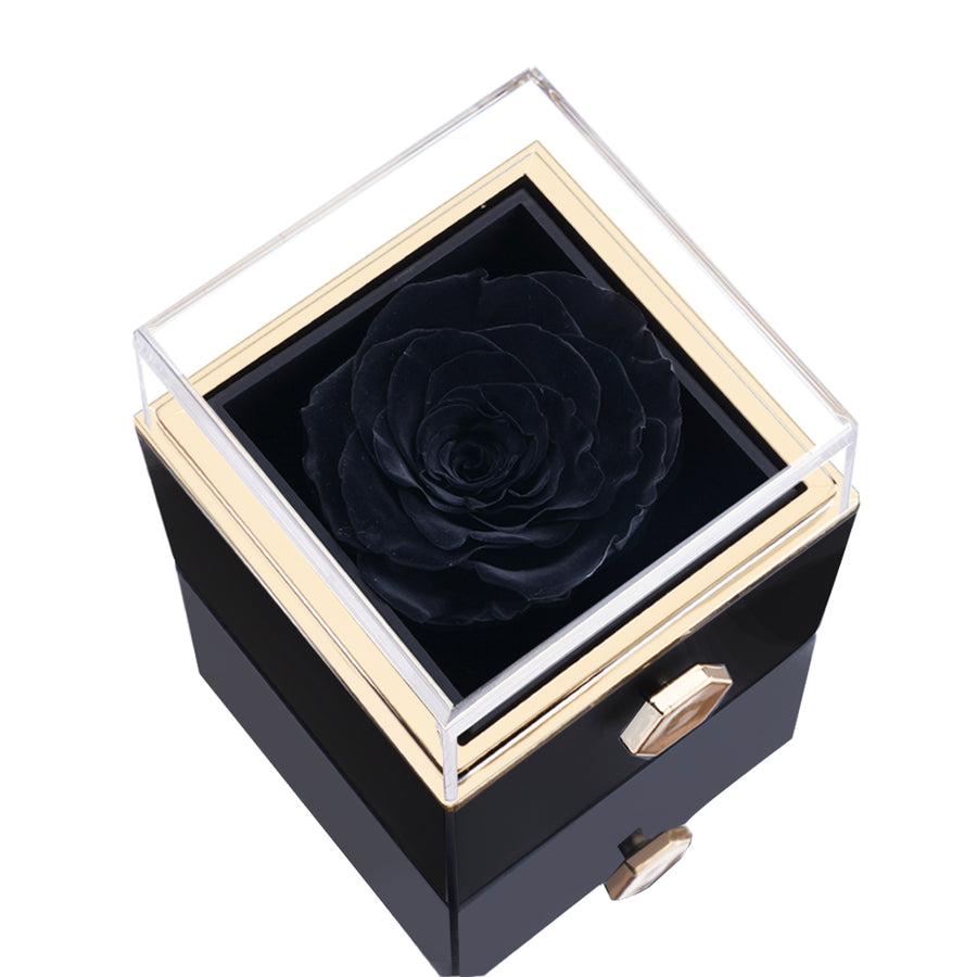 THE MOST BEAUTIFUL ROSE BOX-CUSTOM EYES ENGRAVABLE PROJECTION PHOTO BRACELET