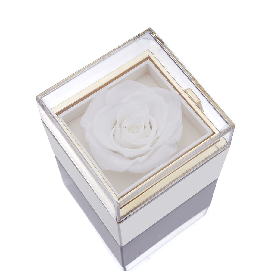 THE MOST BEAUTIFUL ROSE BOX-CUSTOM EYES ENGRAVABLE PROJECTION PHOTO BRACELET