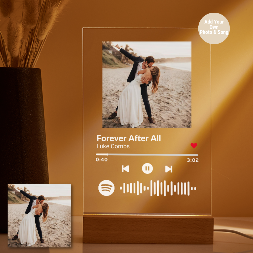 Customizable Spotify Photo Music Plaque Night Light -Best Seller