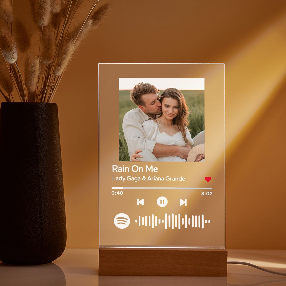 Customizable Spotify Photo Music Plaque Night Light -Best Seller