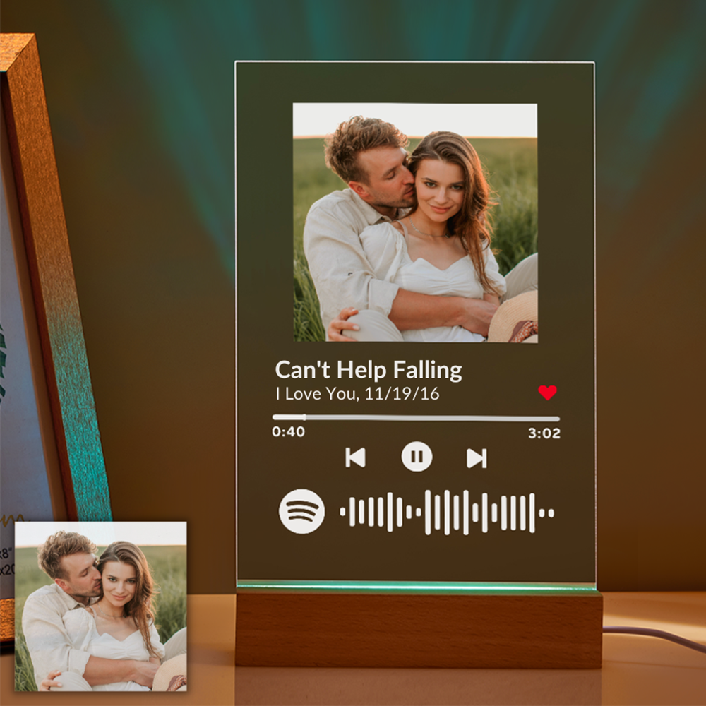 Customizable Spotify Photo Music Plaque Night Light -Best Seller