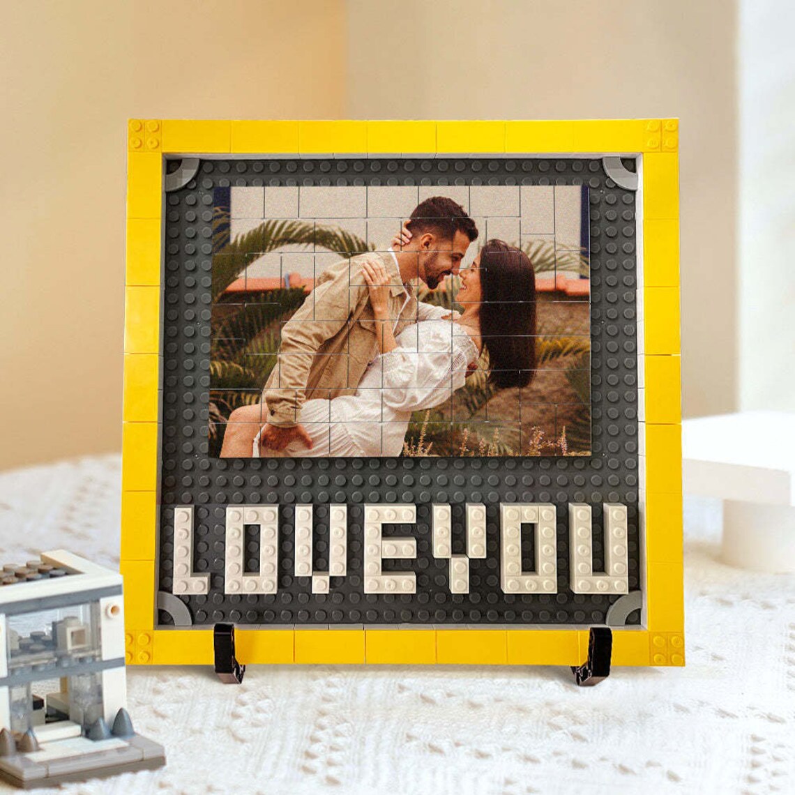 Custom Building Brick Valentine's Day Gifts Photo Block Personalised I Love You Brick Puzzles Gifts