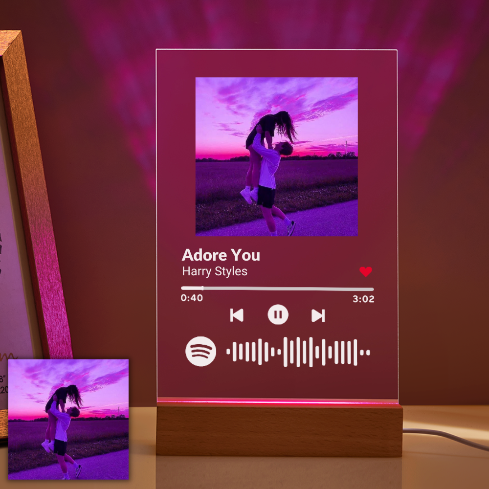 Customizable Spotify Photo Music Plaque Night Light -Best Seller