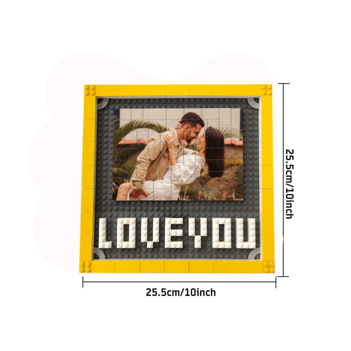 Custom Building Brick Valentine's Day Gifts Photo Block Personalised I Love You Brick Puzzles Gifts