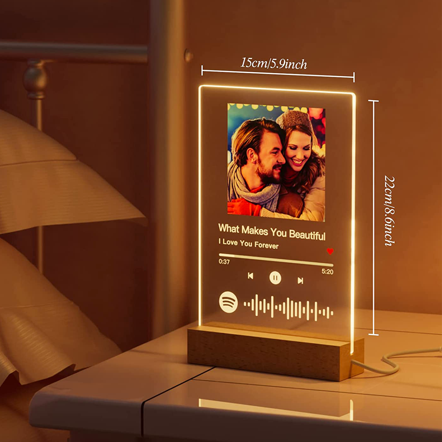 Customizable Spotify Photo Music Plaque Night Light -Best Seller