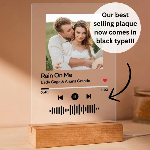 Customizable Spotify Photo Music Plaque Night Light -Best Seller