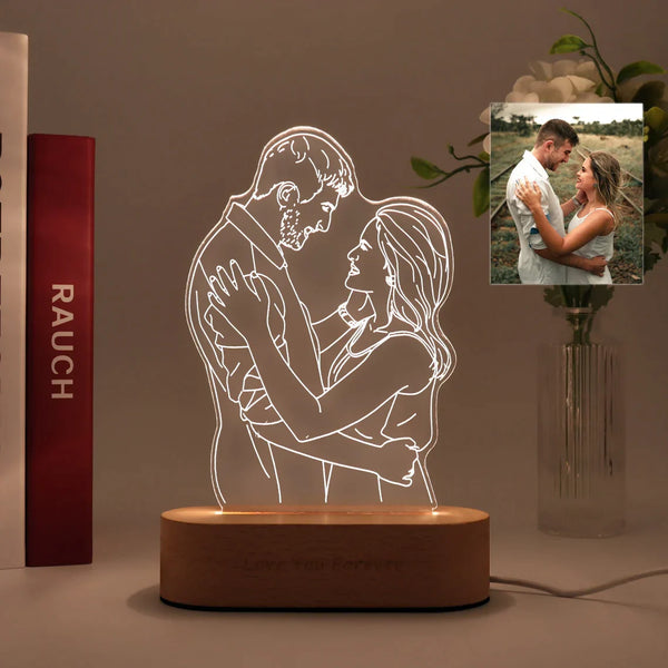 MycraftGift Custom Photo 3D Lamp