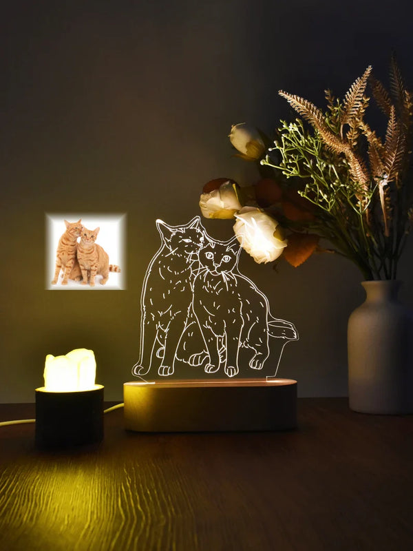 MycraftGift Custom Photo 3D Lamp