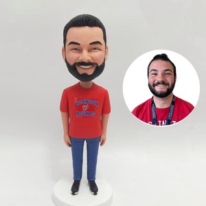 Fully Customizable 1 Person UEFA Winners Custom Bobblehead With Engraved Text