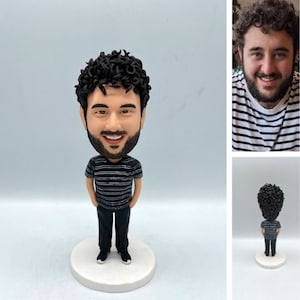 Fully Customizable 1 person Custom Bobblehead Key Chain