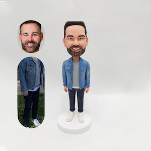 Fully Customizable 1 person Custom Bobblehead Key Chain