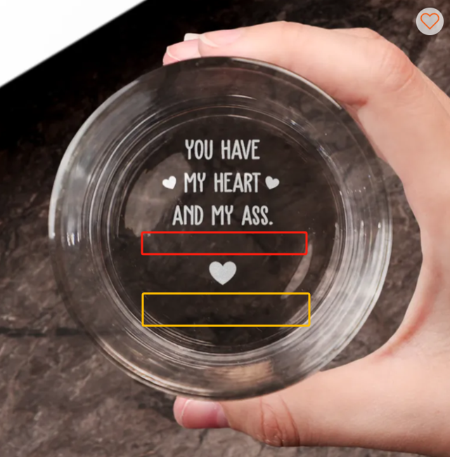 My Butt Would Be So Lonely Without You Touching It - Personalized Engraved Whiskey Glass