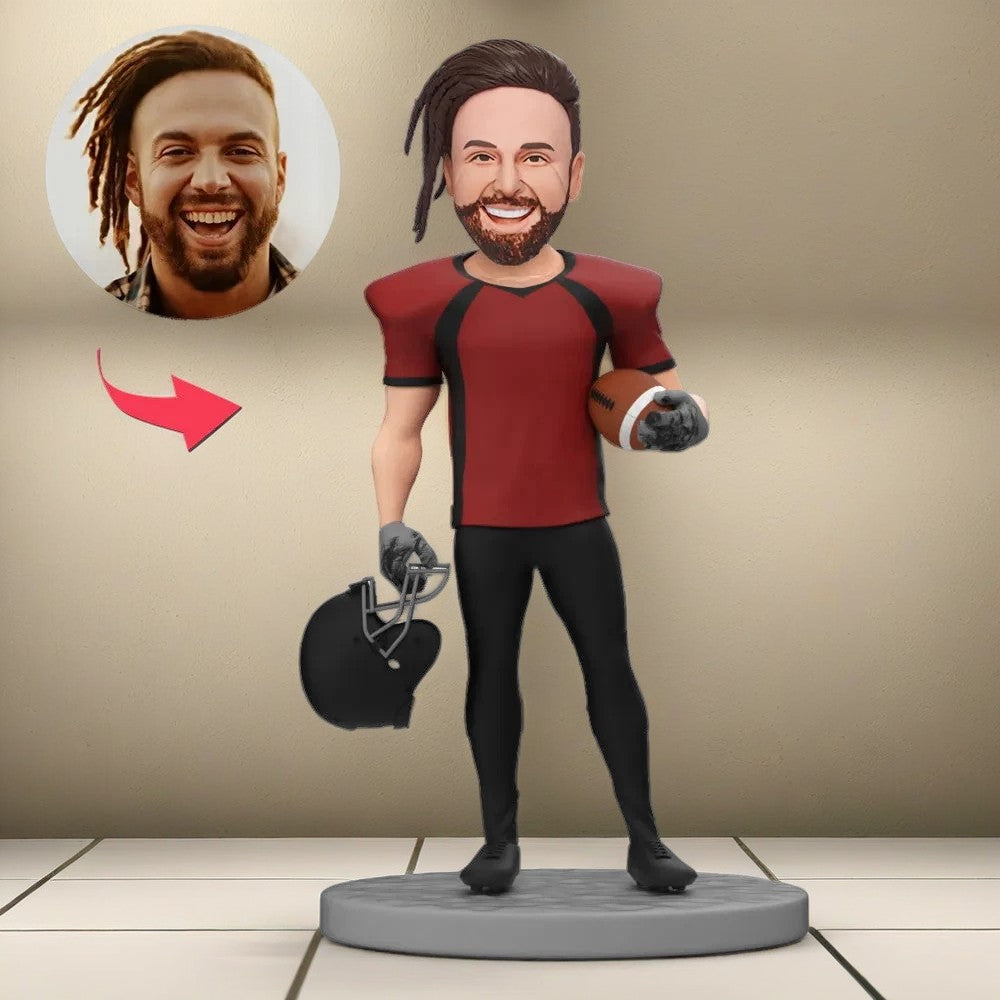 Custom American Football Player Bobblehead Players Finished The Game