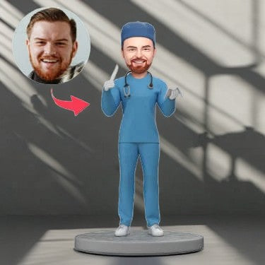 Plastic Surgery Custom Bobbleheads With Scalpel