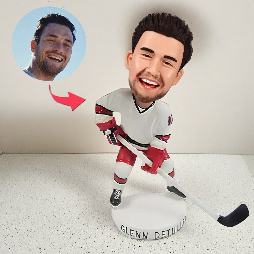 Custom Bobblehead Ice Hockey Gift Snowball Tournament Player Gift For Him