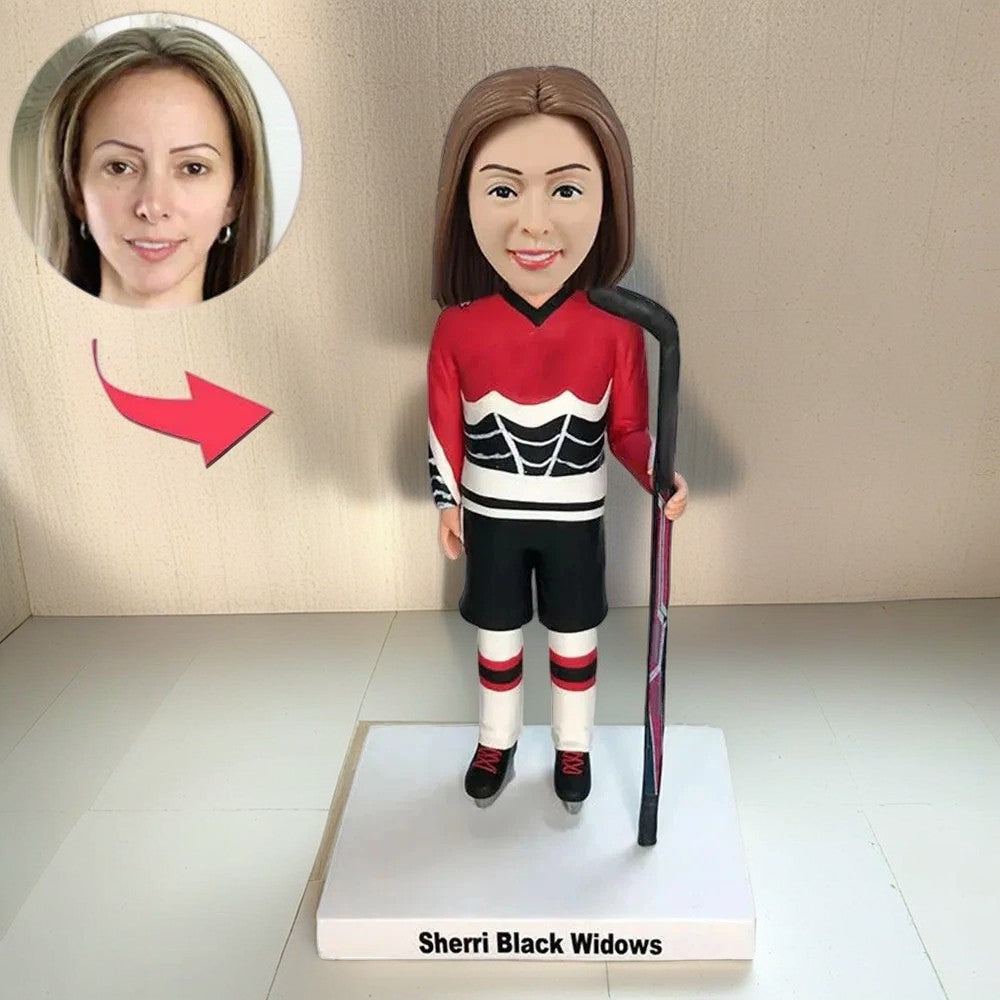 Custom Hockey Bobblehead Snowball Tournament Players Gift