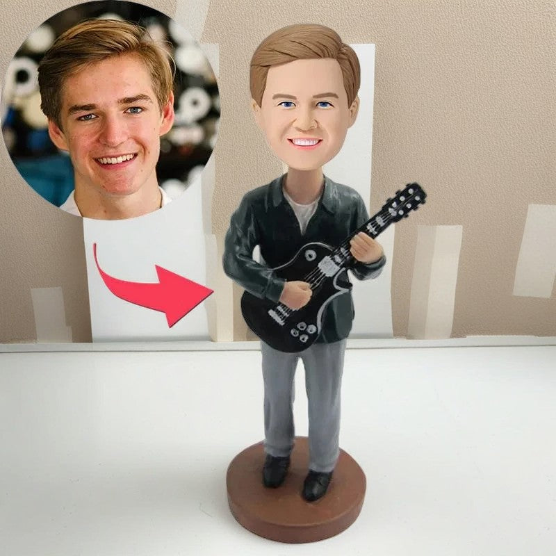 Guitarist Custom Bobblehead With Engraved Text