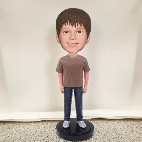 Teenager Custom Bobblehead With Engraved Text