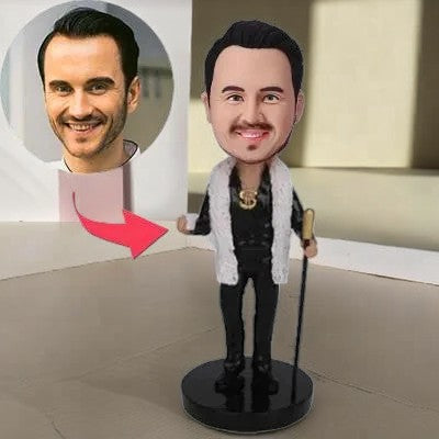 Millionaire Custom Bobblehead With Engraved Text