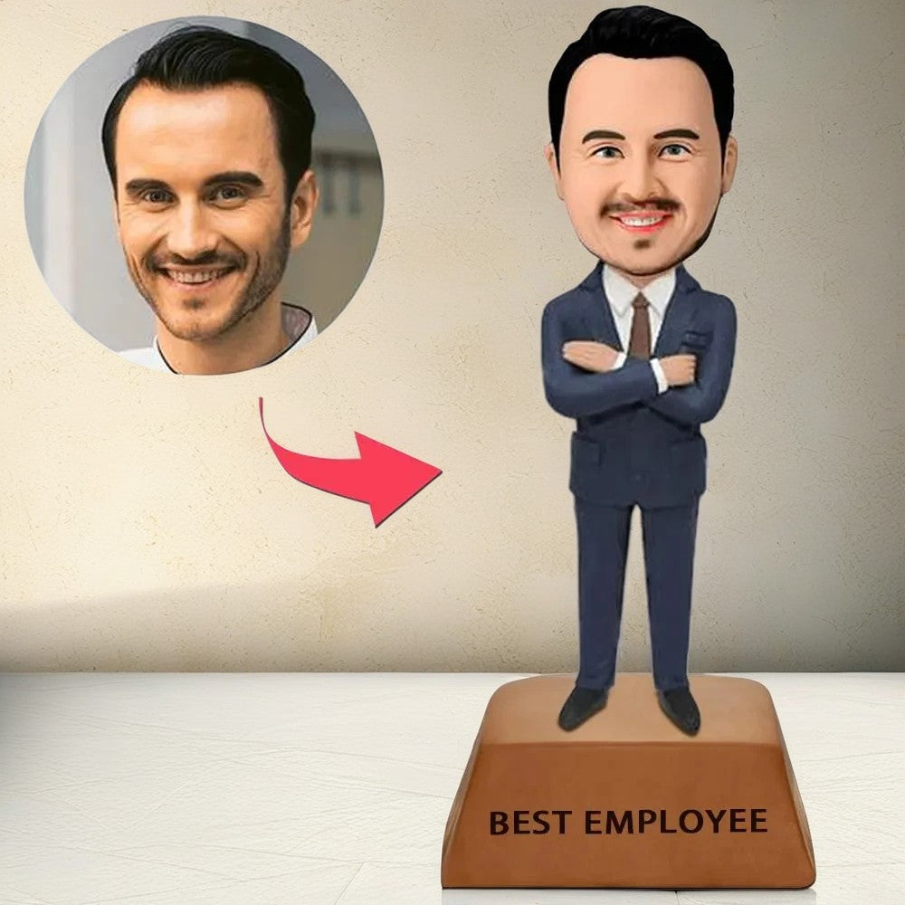 Employee Customer BOBBLE HEAD with ENGRAVED TEXT