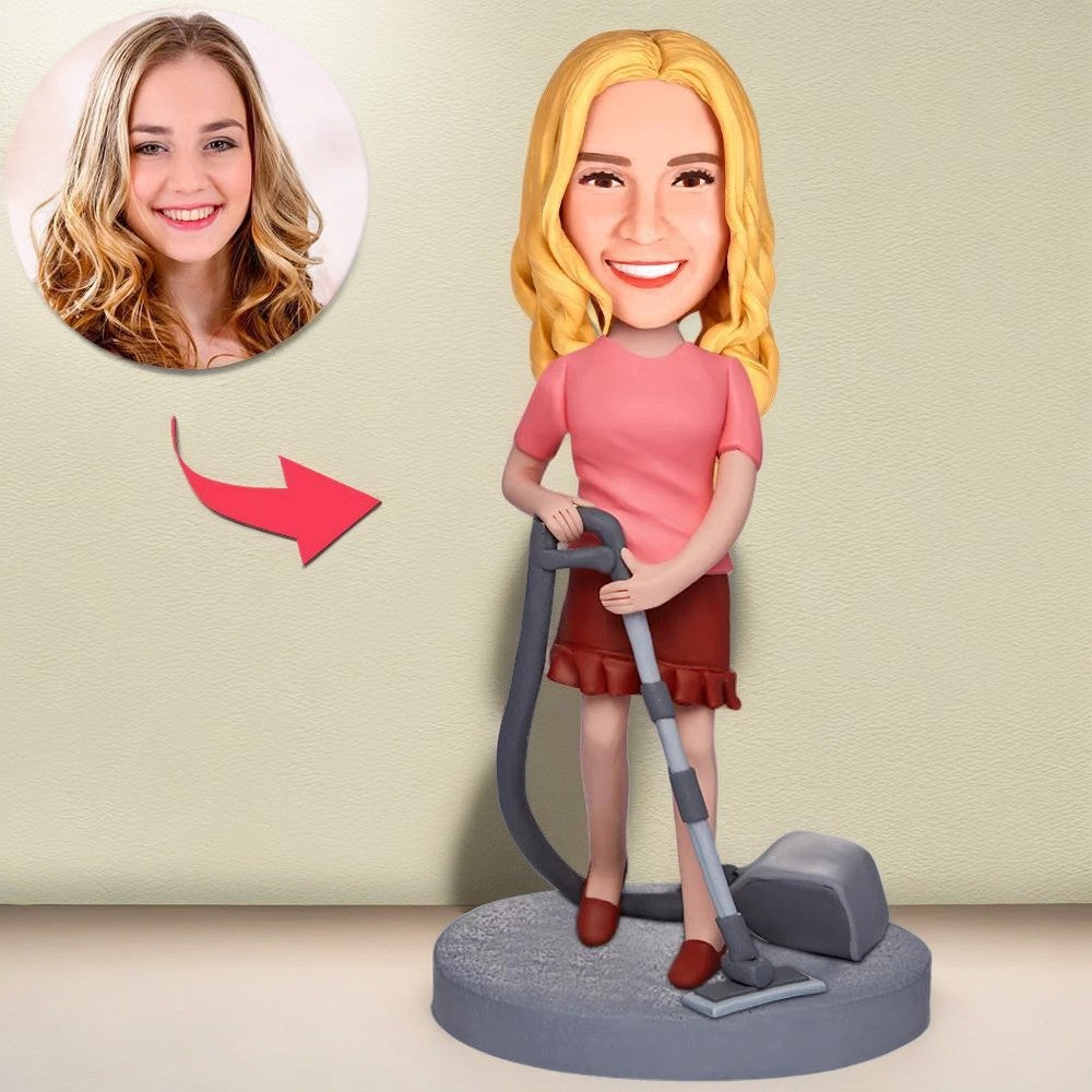 Housewife Custom Bobblehead With Engraved Text