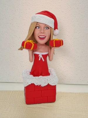 Christmas Beautiful Lady Custom Bobblehead 31