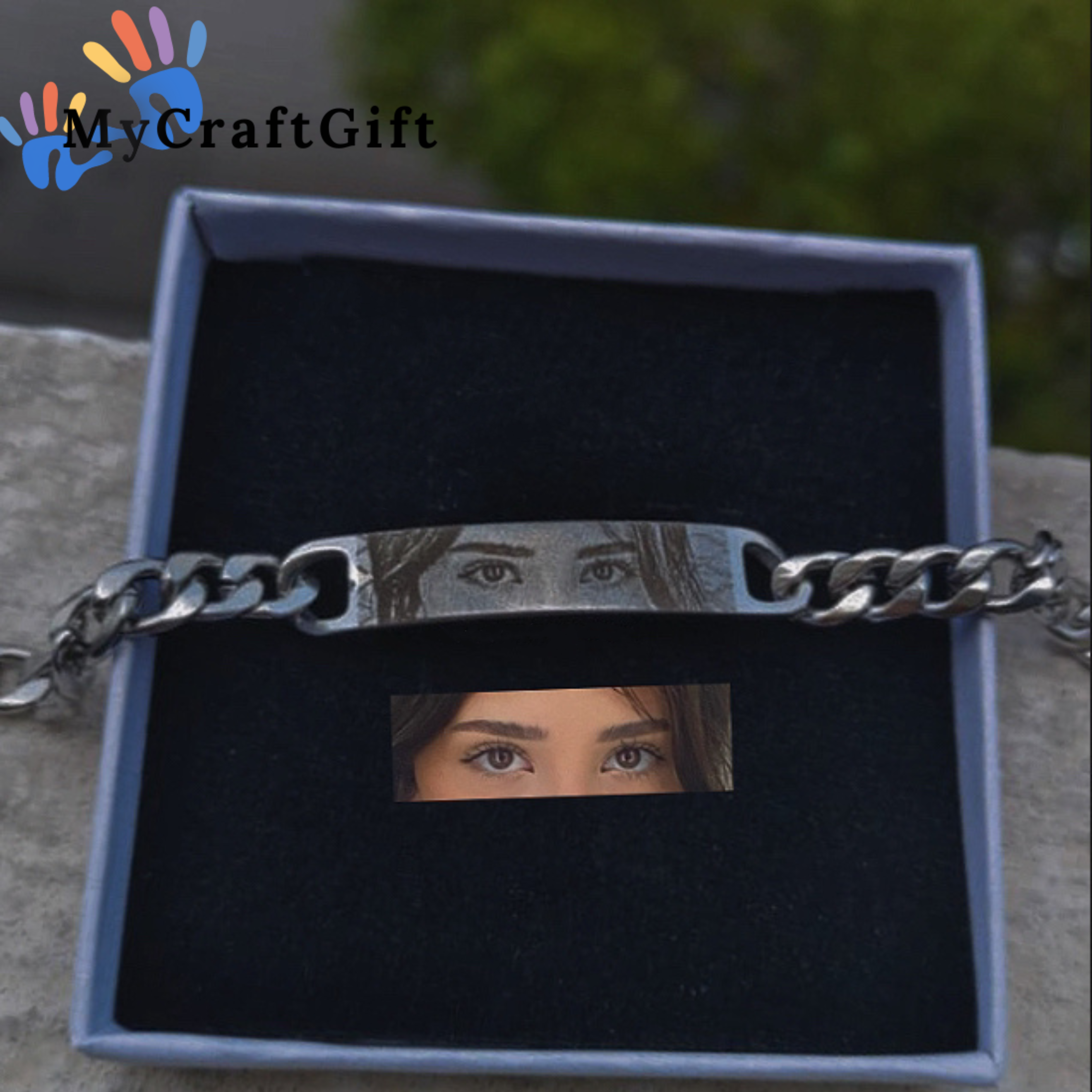 Custom Eyes Engravable Bracelet