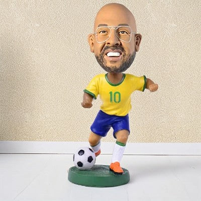 WORLD CUP BRAZIL SOCCER FANS CUSTOM COMMEMORATIVE BOBBLEHEADS